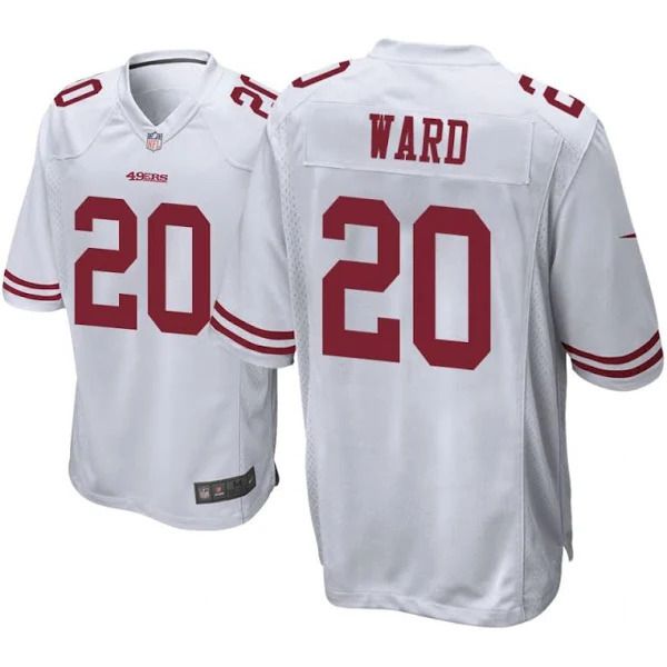 Men San Francisco 49ers 20 Jimmie Ward Nike White Game Player NFL Jersey